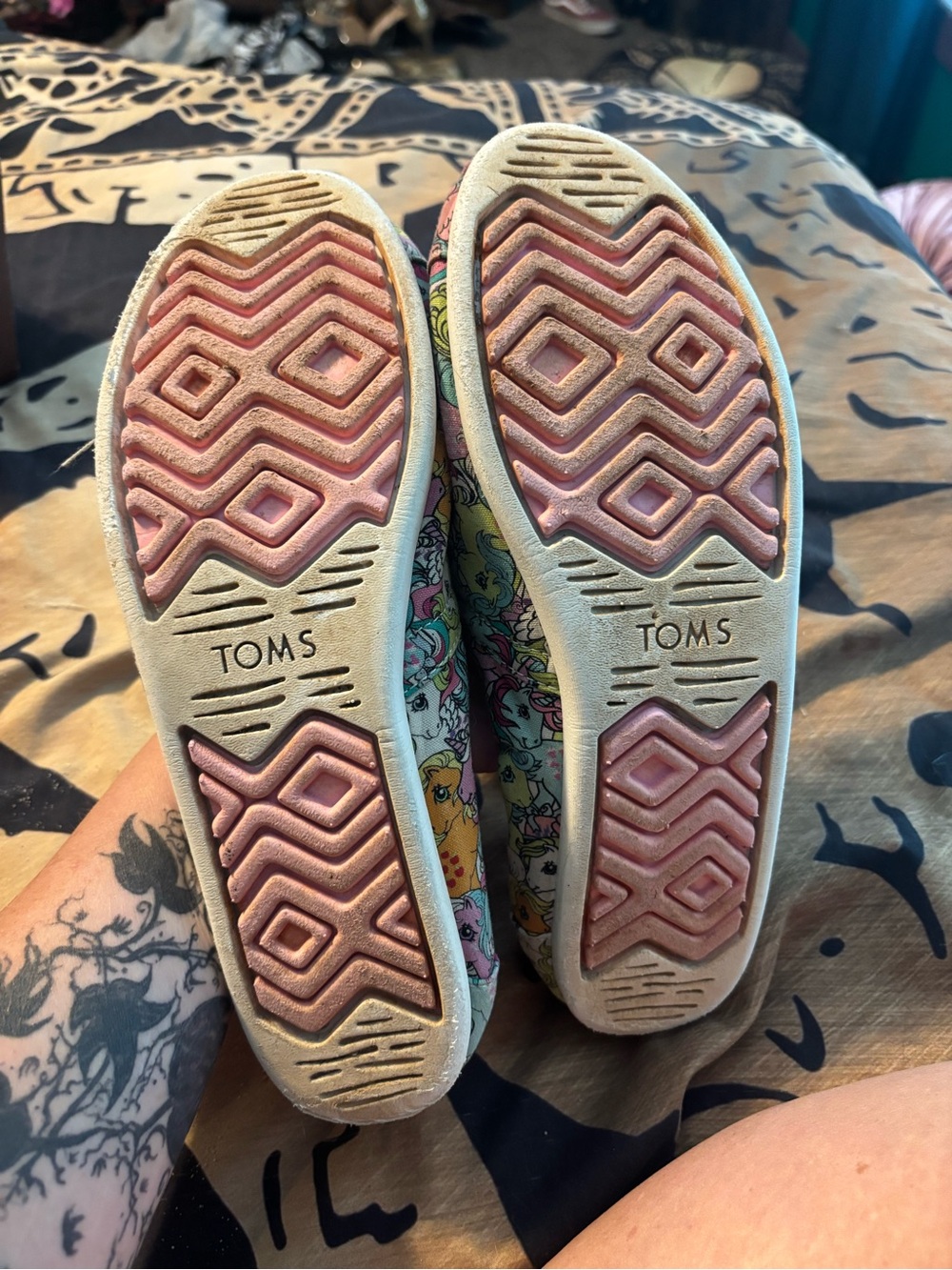Toms Pastel Multicolor Pony Print Flats- My Little Pony - Picture 2 of 4